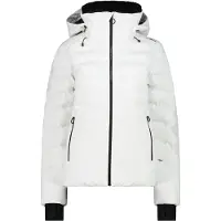 CMP wattierte Damen Skijacke mit Clima Protect und Kapuze weiss 38