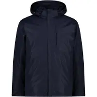 CMP Man Jacket Zip Hood Detachable Inn.jacket Black Blue 58