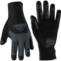 Dynafit - Warme, winddichte Handschuhe für Skitourengehen aus Primaloft - Ridge Windstopper Gloves Cinder aus Leder - Größe S - Grau