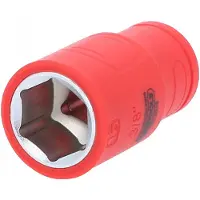 Ks Tools 117.5216, Steckschlüsselbuchse, Rot, 1 Kopf/Köpfe, 3/8", Metrisch, 16 mm