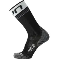 UYN Laufsocken Damen Runner's One Mid Socks Black/White-Schuhgröße 39 - 40
