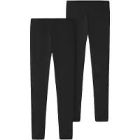 Name it Leggings "NKFVIVIAN 2P LEGGING L NOOS" unifarben, casual, sehr schmal, Baumwollmischung, Jersey