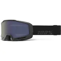 100% Goggles Okan matte black -White Mirror
