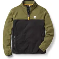 Passenger - Recyceltes Fleece mit Kragen und Reißverschluss - Set Off Recycled Polar 1/4 Zip Fleece Khaki für Herren - Größe M