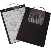 Eichner Auftragstasche Edge, für DIN A4 Dokumente, Schlüsselfach, B 230 x T 5 x H 330 mm, 10 Stück, schwarz