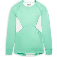 Bergans Longsleeve Damen Inner:Pure Merino Mint Crush/Vanilla White-XL