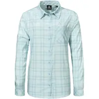 Schöffel Outdoorbluse SCHÖFFEL "Blouse Style Fraris WMN", Damen, Gr. 42, blau (8015, blau), Oberstoff: 81% Polyester, 14% Nylon, 5% Elasthan, bequem, V-Ausschnitt, Blusen Outdoorbluse