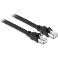 DeLOCK Netzwerkkabel RJ45 Cat.6A F/UTP mit innerem Metallmantel 5 m, 5 m, Cat6a, F/UTP (FTP), RJ-45, RJ-45, Schwarz