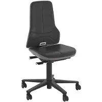 BIMOS Neon mit Rollen Kunstleder Flexband grau Sitz 450-620 mm Permanentkontakt