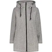 CMP Damen Winterjacke Fleece Parka FIX Hood Grau 46