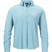 Schöffel Outdoorbluse SCHÖFFEL "Blouse Style Dunajec WMN", Damen, Gr. 36, 8015, blau, Oberstoff: 85% Polyester, 15% Elasthan, Basic, V-Ausschnitt, Blusen Outdoorbluse