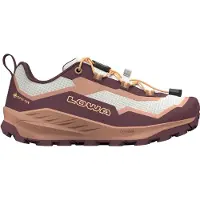 Lowa Trailux GTX Lo Jr wasserdichte und leichte Kinder Wanderschuhe mit griffiger Laufsohle und Gortex Membrane Bordeaux/Ton EU 34