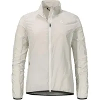 Schöffel Outdoorjacke SCHÖFFEL "Jacket Style Cannobio WMS", Damen, Gr. 36, beige (9040, natur), Oberstoff: 100% Nylon. (Coating: Polyurethan), regular fit, hoch geschlossener Ausschnitt, Jacken Outdoorjacke