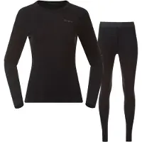 Bergans - Women's Allround Merino Baselayer Set - Merinounterwäsche Gr XS schwarz