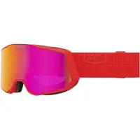 100% Skibrille Snow Goggle SNOWCRAFT XL HiPER Hiboo - Mirror Dark Red Lens