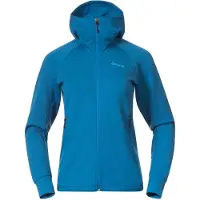 Bergans Sweatjacke Rabot Merino Tech Midlayer Hoodie Damen Dark Aqua Lagoon-L