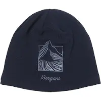 Bergans Mütze Rabot Fleece Lined Wool Beanie Unisex Navy Blue