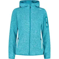 CMP Strickfleecejacke "KNITTED MELANGE HOODY WOMAN HOODY", (1 St.), mit Kapuze, Wärmend und atmungsaktiv