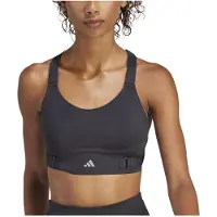 Adidas - Women's Fastim L HS Bra - Sport-BH Gr M - Cup: A-B grau/blau