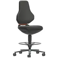 BIMOS TEXON Arbeits- und Labordrehstuhl mit Stoffbezug, ergonomisch, Sitzhöhe 570–810 mm