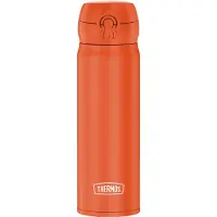 Thermos Isolierflasche "ULTRALIGHT BOTTLE, doppelwandiger Edelstahl, spülmaschinenfest", (1 tlg.), 10h heiß & 20h kalt, zerlegbares Safe Flow Lid