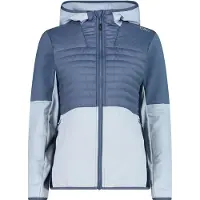 CMP WOMAN JACKET HYBRID FIX HOOD hellblau 36