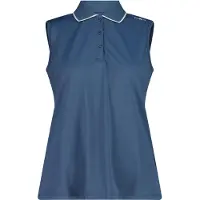 CMP Ärmellos Stretch-Piqué-Poloshirt Damen