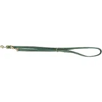 Trixie Pure adjustable lead, leather, M–L: 2 m/20 mm, sage