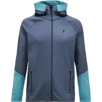 Peak Performance Sweatjacke Rider Essentials Midlayer Zip Hood Herren Mountain Mist Deluded Vision-M