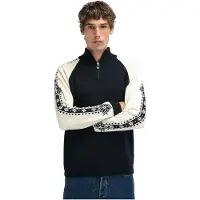 Dale of Norway Geilo, Sweater, Herren, schwarz/weiß