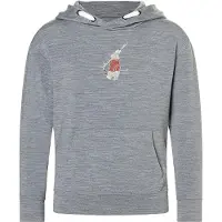 Super.natural K Ski Bunny Hoodie cashmere grey melange/various (35G) 152