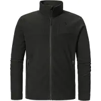 Schöffel Fleecejacke SCHÖFFEL "Urban Fleece Jk Style Karif MNS", Herren, Gr. 52, schwarz (9990, schwarz), Oberstoff: 100% Polyester, relaxed fit, hoch geschlossener Ausschnitt, Jacken Fleecejacke