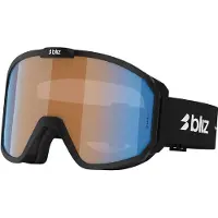 Bliz - Skibrille - Rave Matte Black Orange Blue - schwarz