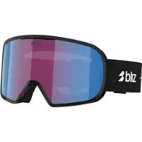 Bliz - Skibrille - G002 Matte Black Violet Blue aus Wolle - schwarz