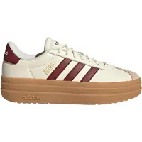 Adidas Plateausneaker SPORTSWEAR "VL COURT BOLD", Damen, Gr. 41, weiß (sanftes weiß, shadow rot, crystal sand), Leder, Synthetik, Schuhe Plateausneaker