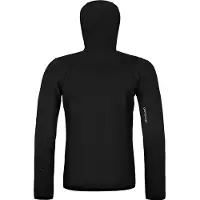 Ortovox - Fleece mit Kapuze aus Merinowolle - Fleece Grid Hoody M Black Raven für Herren aus Wolle - Größe L - schwarz