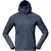 Bergans Sweatjacke Rabot Merino Tech Midlayer Hoodie Herren Granite Blue-XXL