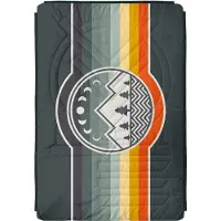 Voited Fleece Outdoor Camping Fleecedecke camp vibes/greengabel