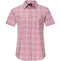 Schöffel Outdoorbluse SCHÖFFEL "Blouse Style Frolya WMN", Damen, Gr. 38, rosa (3105, rosa), Oberstoff: 81% Polyester, 14% Nylon, 5% Elasthan, bequem, V-Ausschnitt, Blusen Outdoorbluse