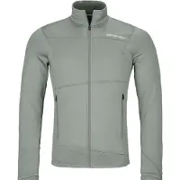 Ortovox - Leichter Stretch-Fleece aus Merinowolle mit Reißverschluss &ndash; Herren &ndash; Fleece Light Jacket M Green Sage - Fleece Light Jacket M