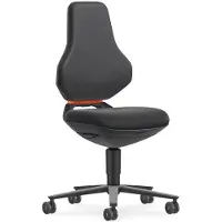 BIMOS ESD-Arbeitsdrehstuhl TEXON, Supertec, mit Rollen, niedrig ESD