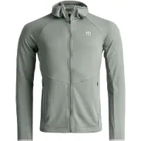 Ortovox - Leichte Merino-Fleecejacke mit Kapuze &ndash; Herren &ndash; Fleece Light Grid Hoody M Green Sage - Fleece Light Grid Hoody M Green Sage für