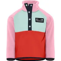 Didriksons Monte, Fleecepullover, Junior, rosa/hellblau/orange
