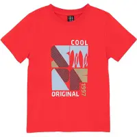 Color Kids Tshirt W. Print Short Sleeve 742675 grenadine (3558) 104