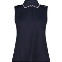 CMP Ärmellos Stretch-Piqué-Poloshirt Damen