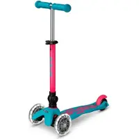 Micro mobility Mini Micro DELUXE foldable Neon LED marine pink für Kinder von 1-5 Jahren