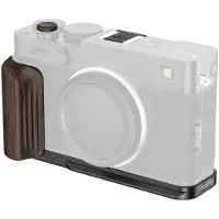 SmallRig L-Shaped Mount Plate with Wooden Handle for Fujifilm X-E5 Ebony Black 6236