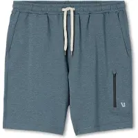 Vuori - Feuchtigkeitstransportierende Stretch-Shorts – Herren – Sunday Performance Short 8" M Blue Sea Heather - Sunday Performance