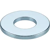 Industrial Quality Supplies ISO 7089 Flache Scheibe Stahl 16mm (17x30x3 ) feuerverzinkt ohne Fase Form A 250 Stk
