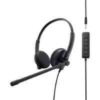 Dell Stereoheadset – WH1022, Kabelgebunden, Büro/Callcenter, 20 - 20000 Hz, 120 g, Kopfhörer, Schwarz